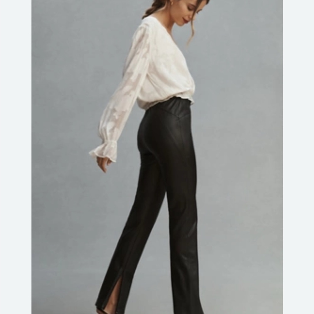 Pilcro Anthropology Glasgow Faux Leather Pants 27